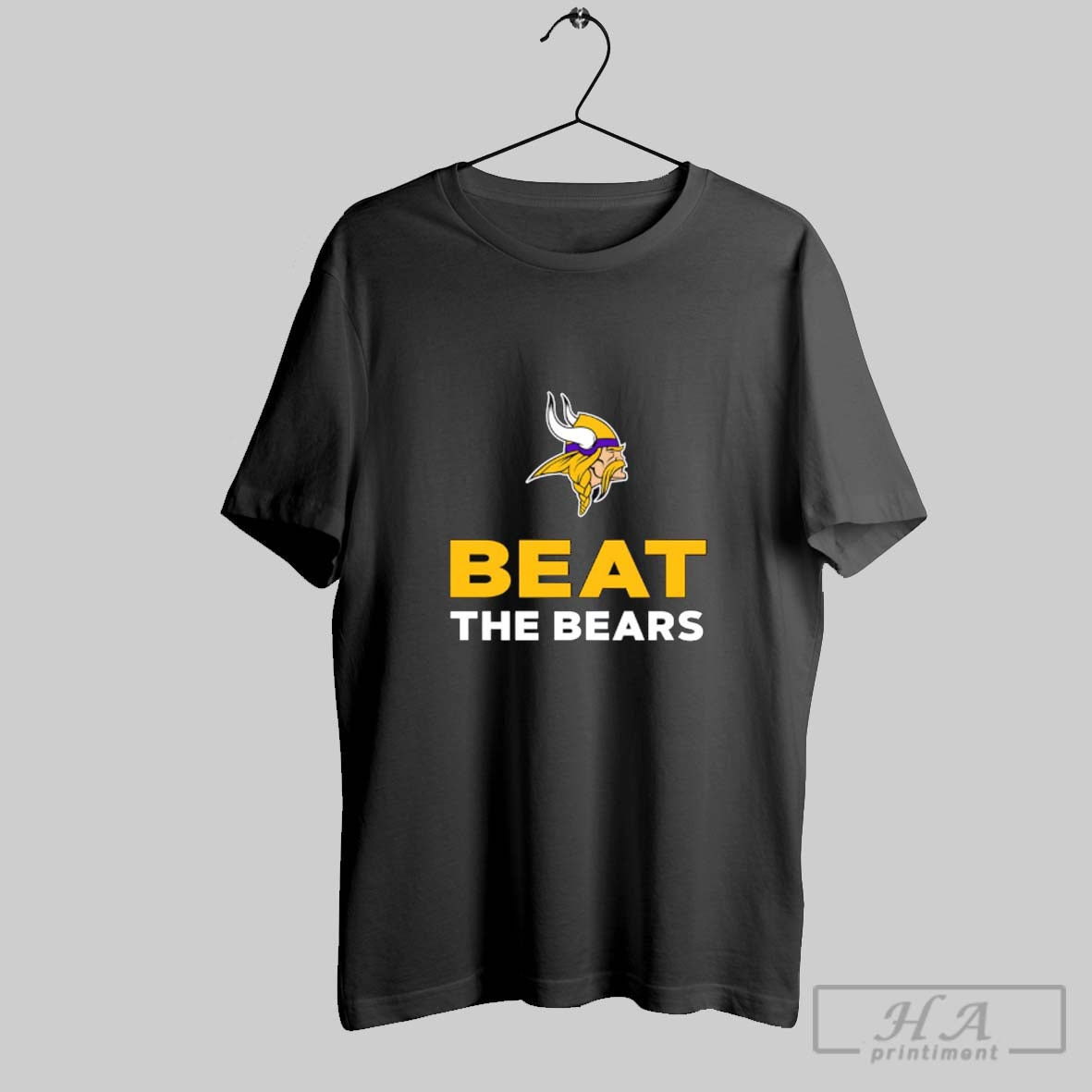 Official Minnesota Vikings Beat The Bears - Adult & Kids T-Shirts, Sweatshirts & Hoodies apparel design preview 1