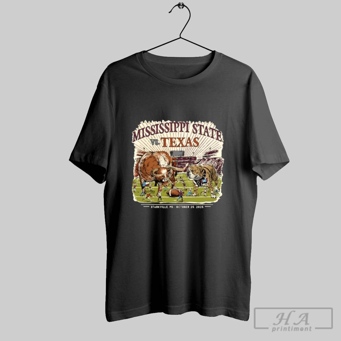 Official Mississippi State Bulldogs Vs Texas - Adult & Kids T-Shirts, Sweatshirts & Hoodies apparel design preview 1