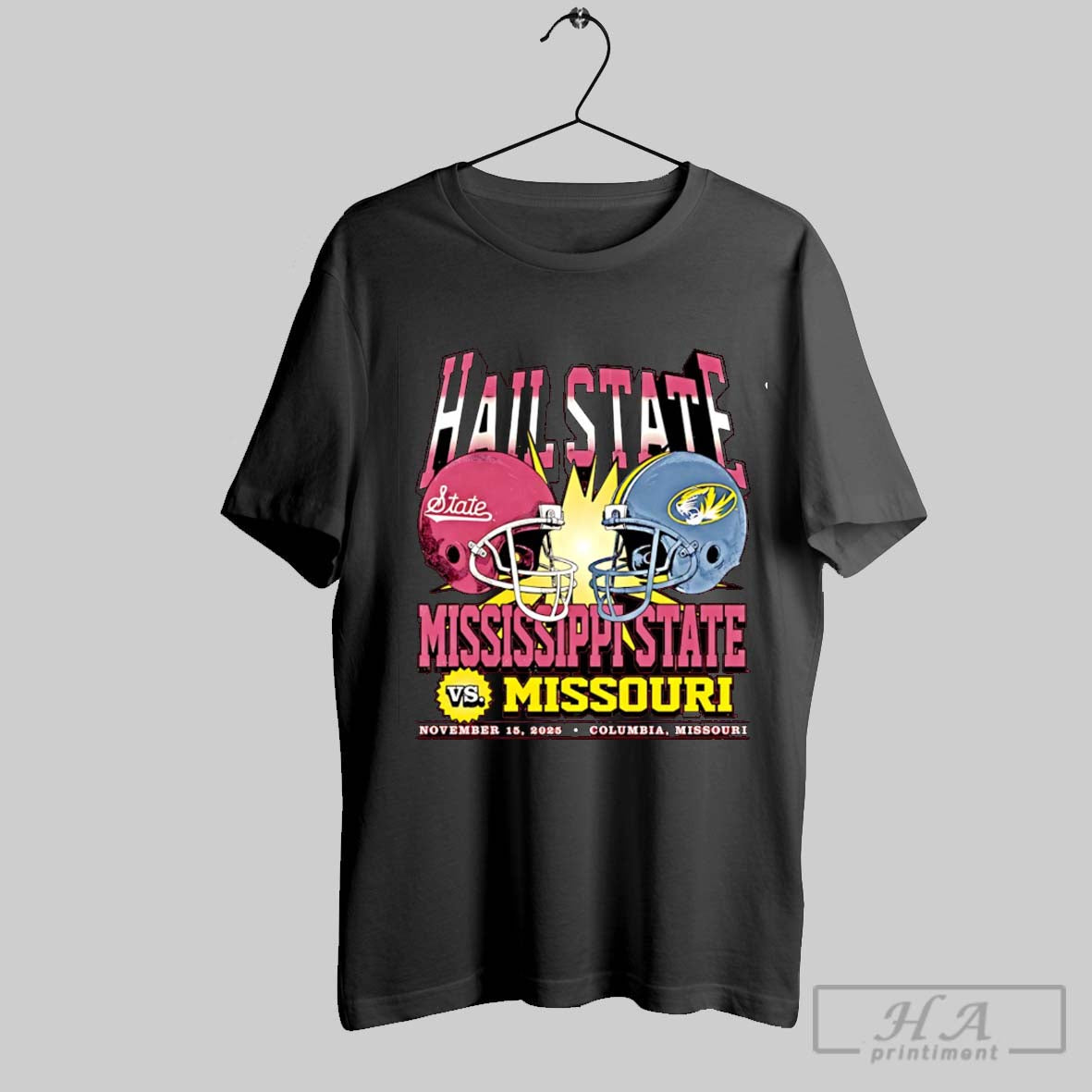 Official Mississippi State University Vs Missouri - Adult & Kids T-Shirts, Sweatshirts & Hoodies apparel design preview 1