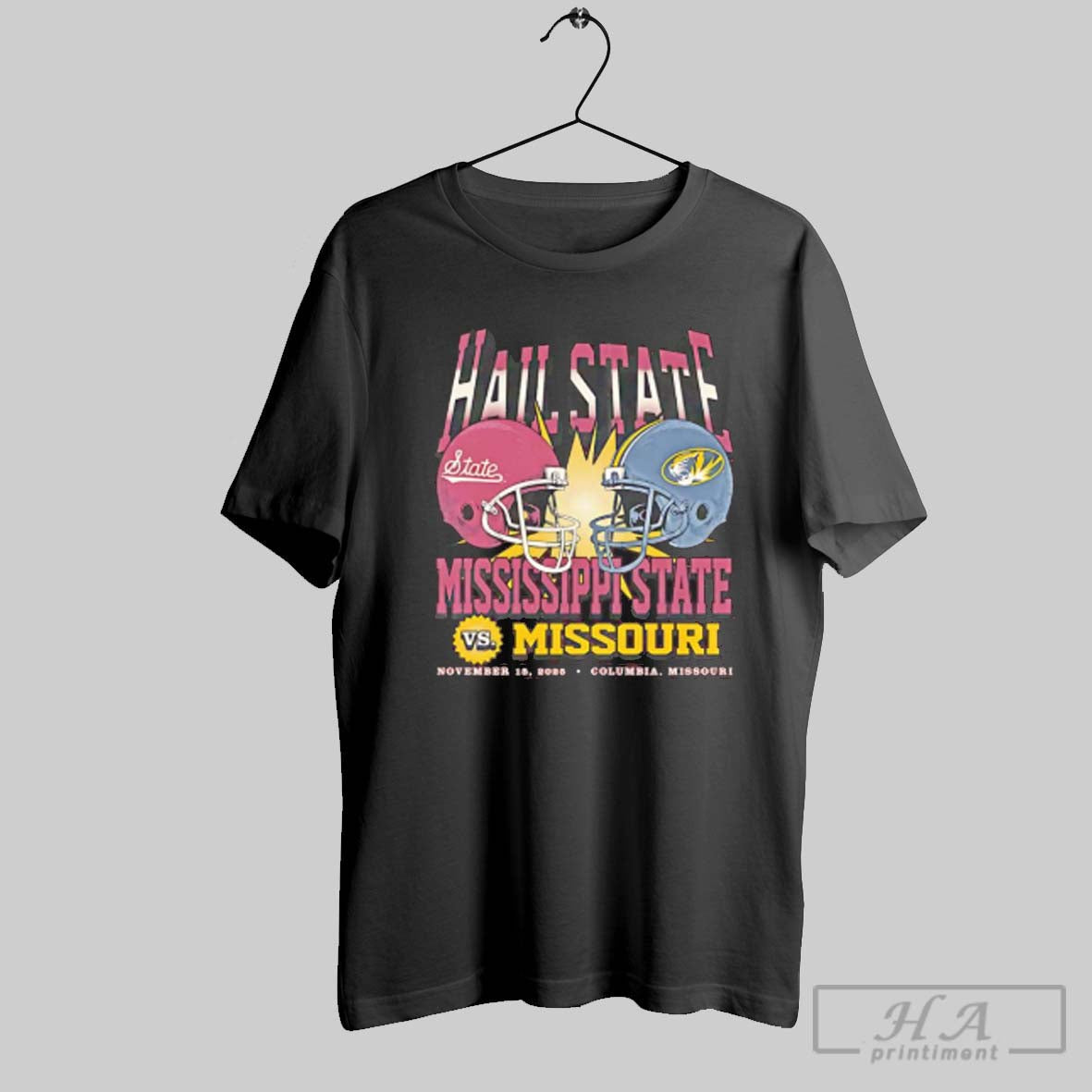Official Mississippi State University Vs Missouri - Adult & Kids T-Shirts, Sweatshirts & Hoodies apparel design preview 1