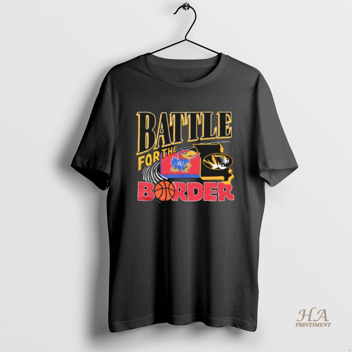 Official Missouri Tigers Vs Kansas Jayhawks Battle - Adult & Kids T-Shirts, Sweatshirts & Hoodies apparel design preview 1