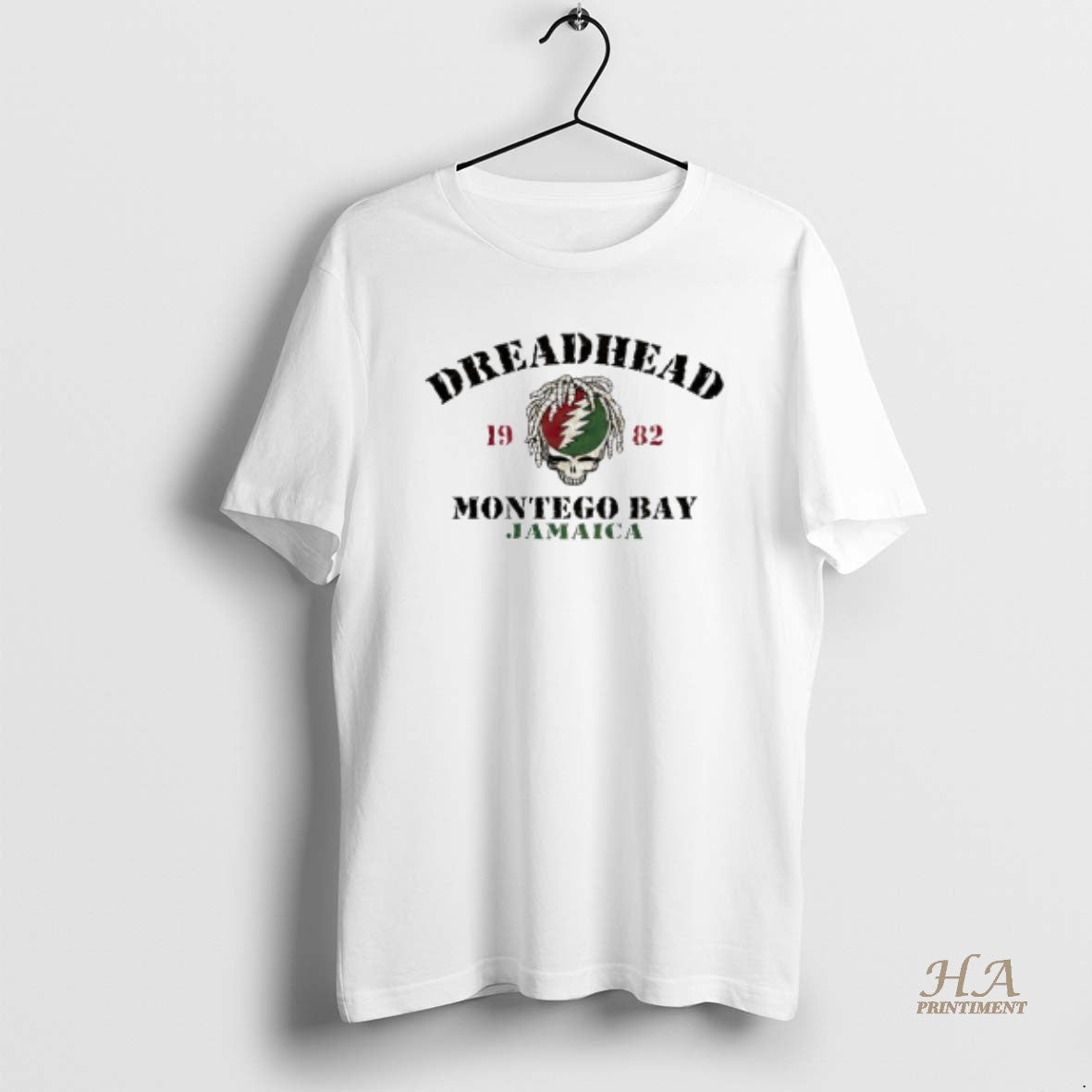 Official Montego Bay Jamaica Grateful Dead Dreadhead - Adult & Kids T-Shirts, Sweatshirts & Hoodies apparel design preview 1