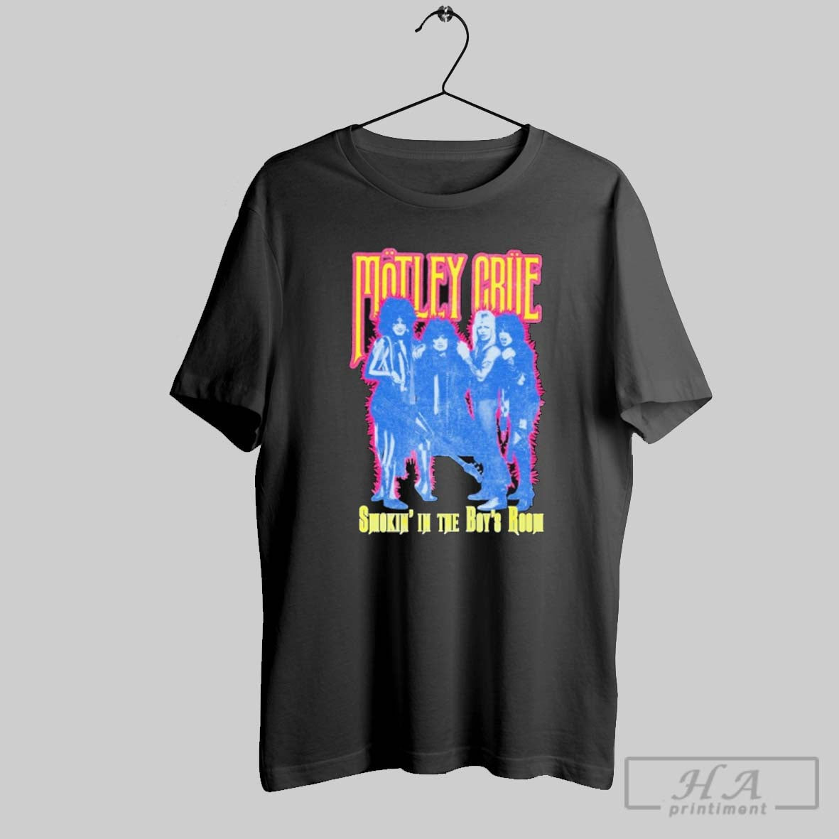 Official Motley Crue Smokin In The Boys Room - Adult & Kids T-Shirts, Sweatshirts & Hoodies apparel design preview 1