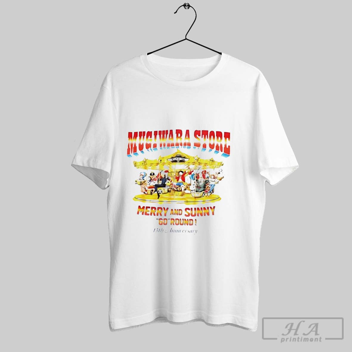 Official Mugiwara Store Merry And Sunny Go Round - Adult & Kids T-Shirts, Sweatshirts & Hoodies apparel design preview 1