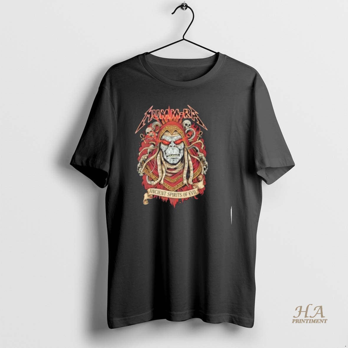 Official Mumm Ra Ancient Spirits Thunder Cats Metal - Adult & Kids T-Shirts, Sweatshirts & Hoodies apparel design preview 1
