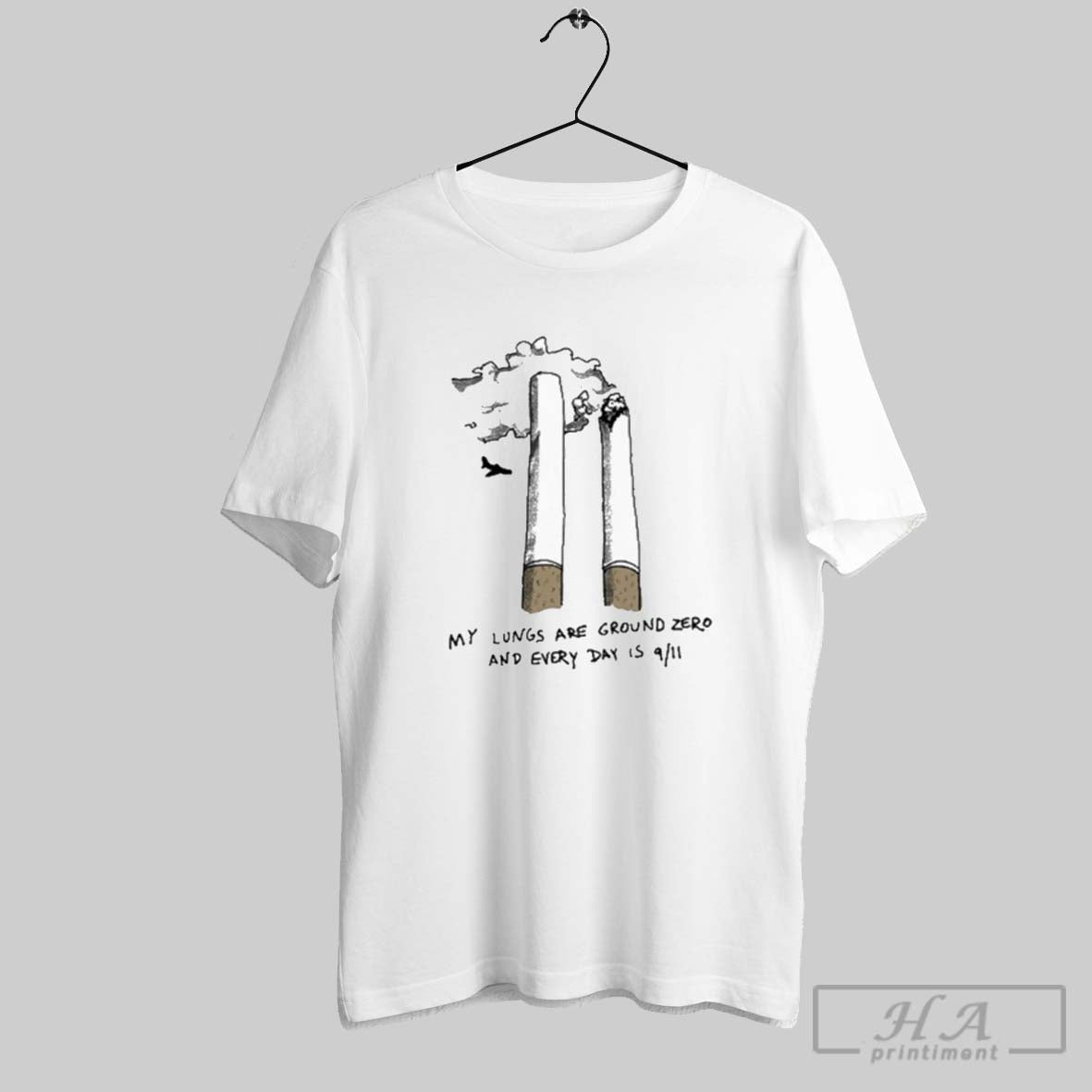 Official My Lungs Are Ground Zero And Every Day Is 9 - Adult & Kids T-Shirts, Sweatshirts & Hoodies apparel design preview 1