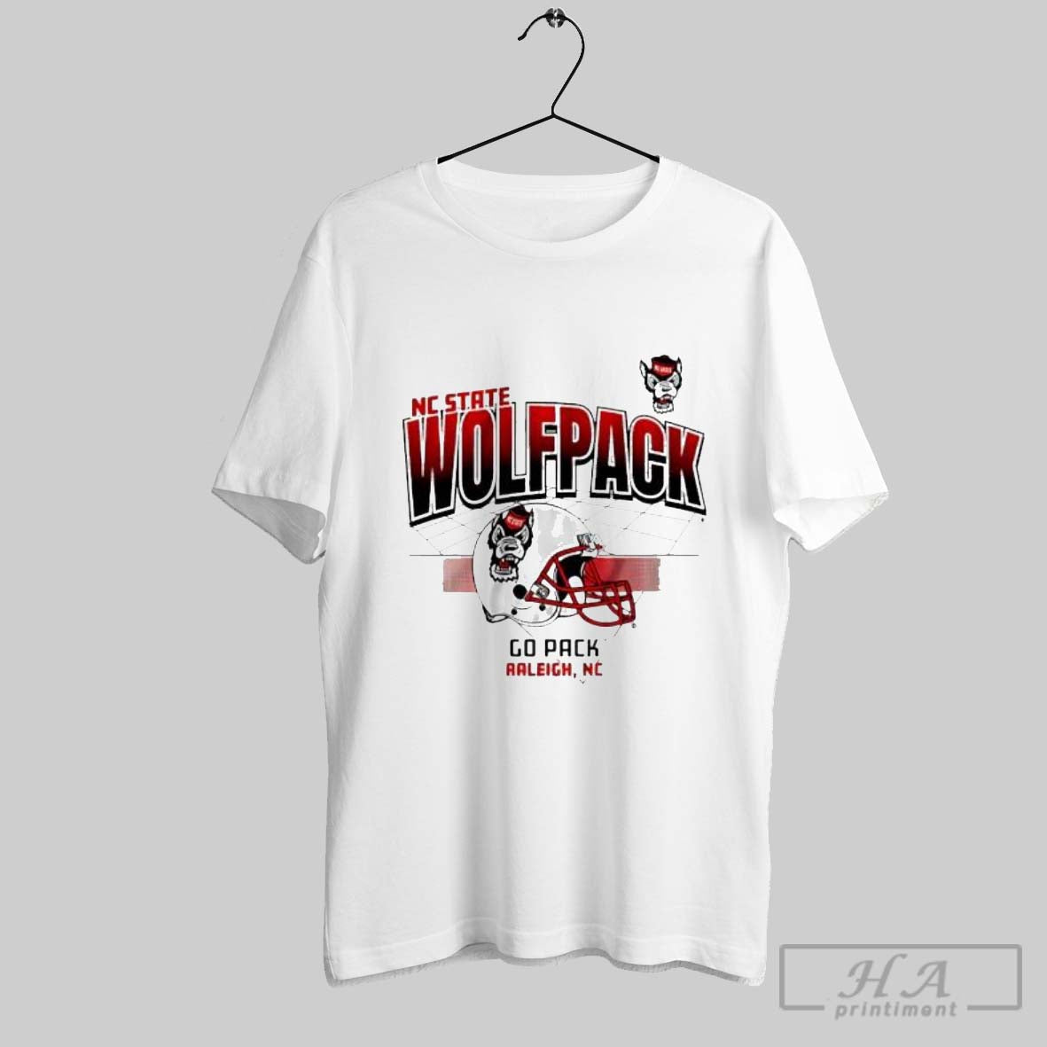 Official Nc State Football Helmet Grid Go Pack - Adult & Kids T-Shirts, Sweatshirts & Hoodies apparel design preview 1