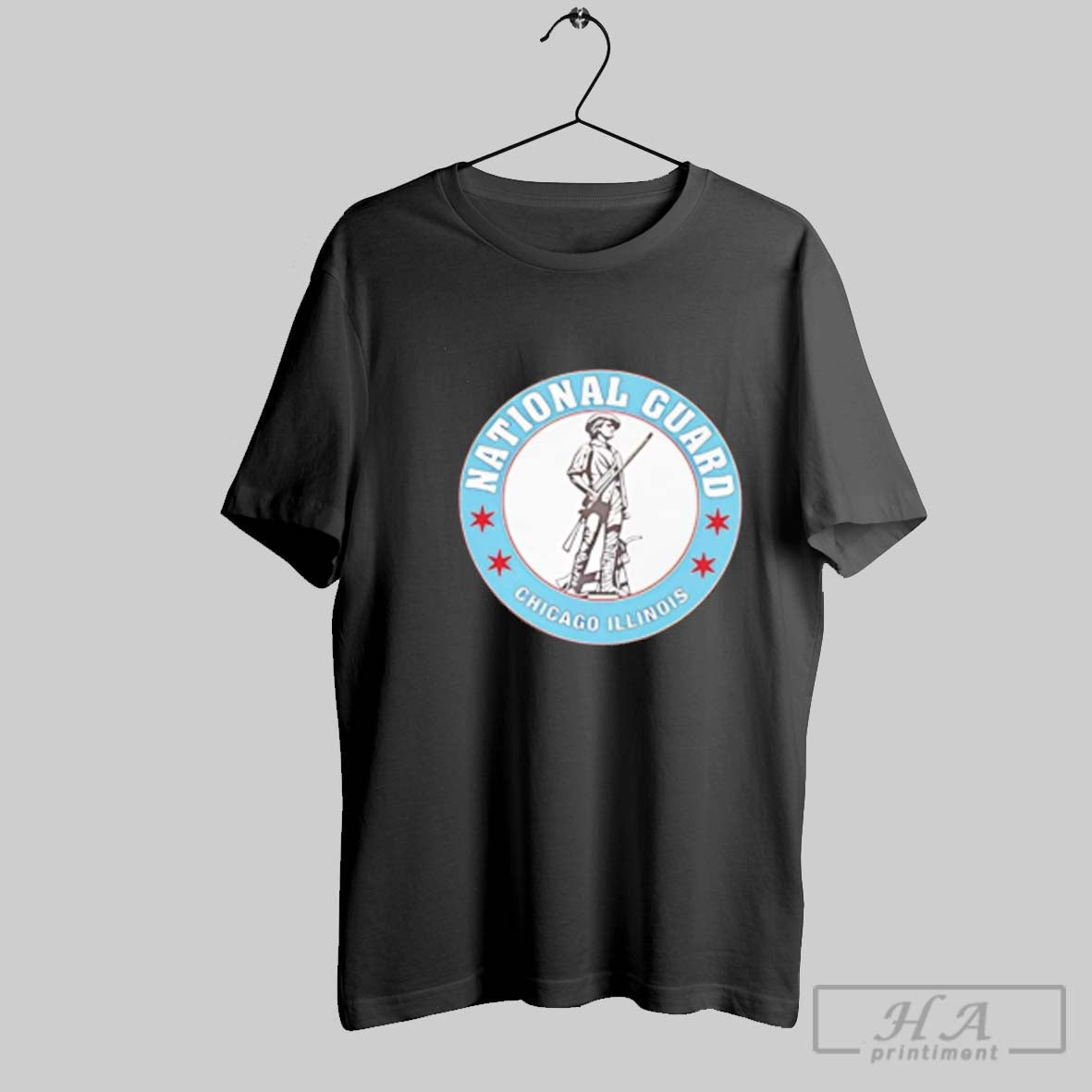Official National Guard Chicago Illinois - Adult & Kids T-Shirts, Sweatshirts & Hoodies apparel design preview 1