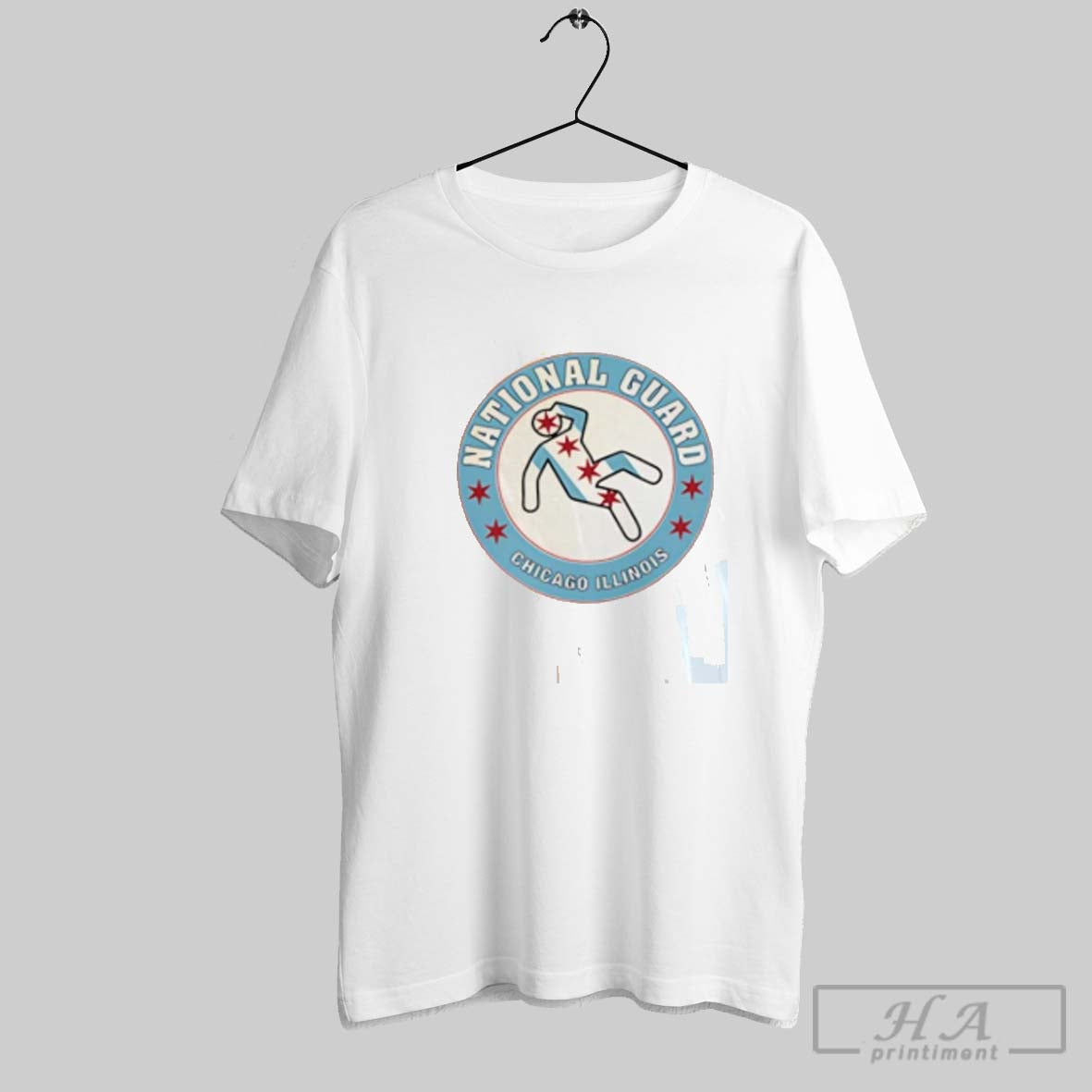 Official National Guard Chicago Illinois Icon - Adult & Kids T-Shirts, Sweatshirts & Hoodies apparel design preview 1