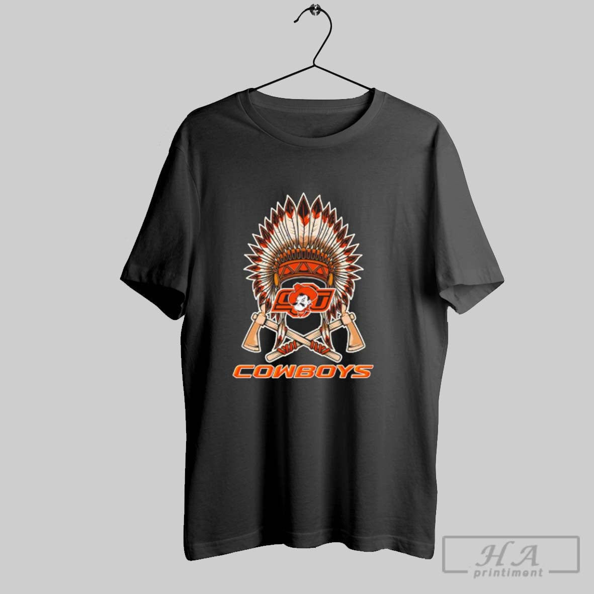 Official Native American Oklahoma State Cowboys - Adult & Kids T-Shirts, Sweatshirts & Hoodies apparel design preview 1