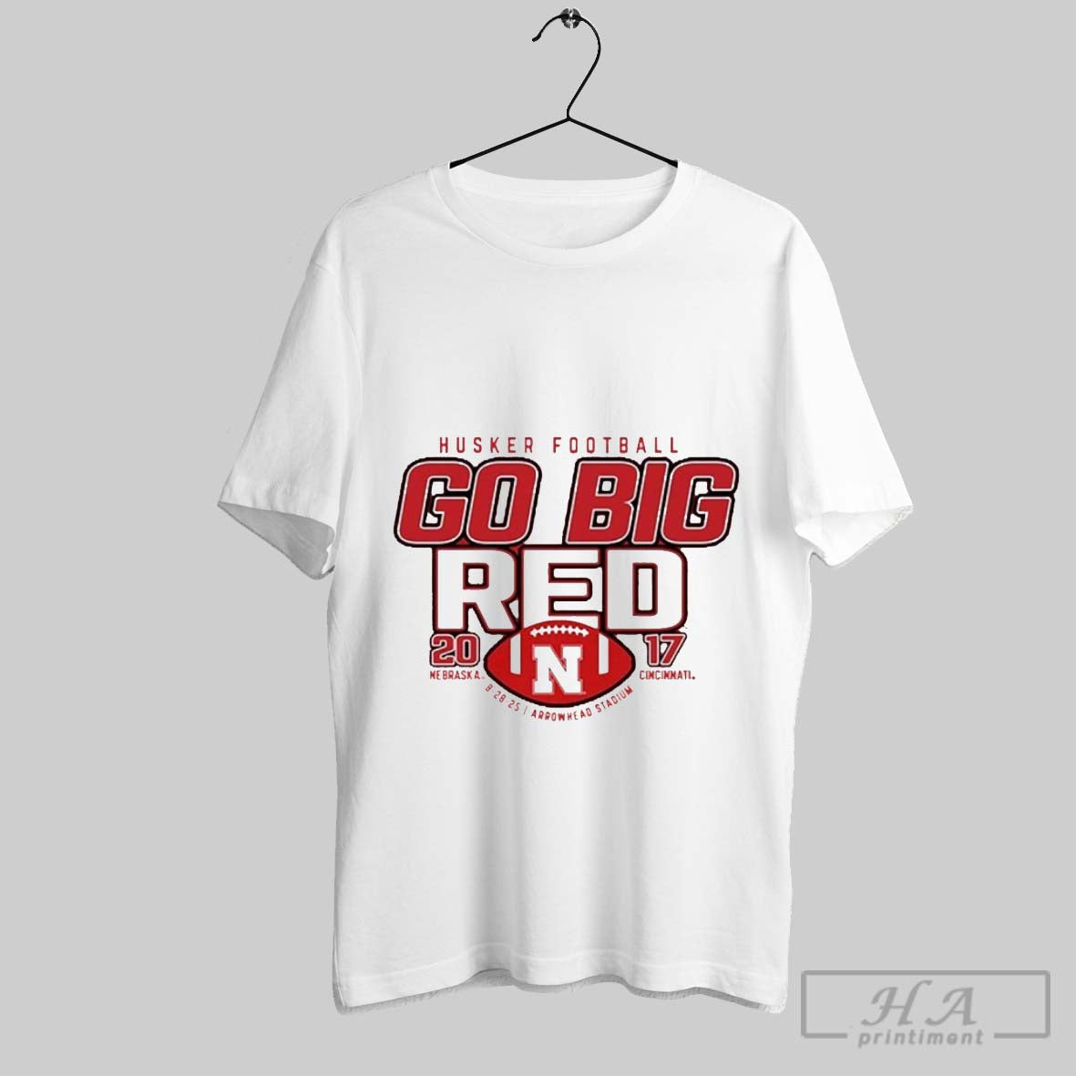 Official Nebraska Beat Cincinnati 20 17 Score Go Big - Adult & Kids T-Shirts, Sweatshirts & Hoodies apparel design preview 1