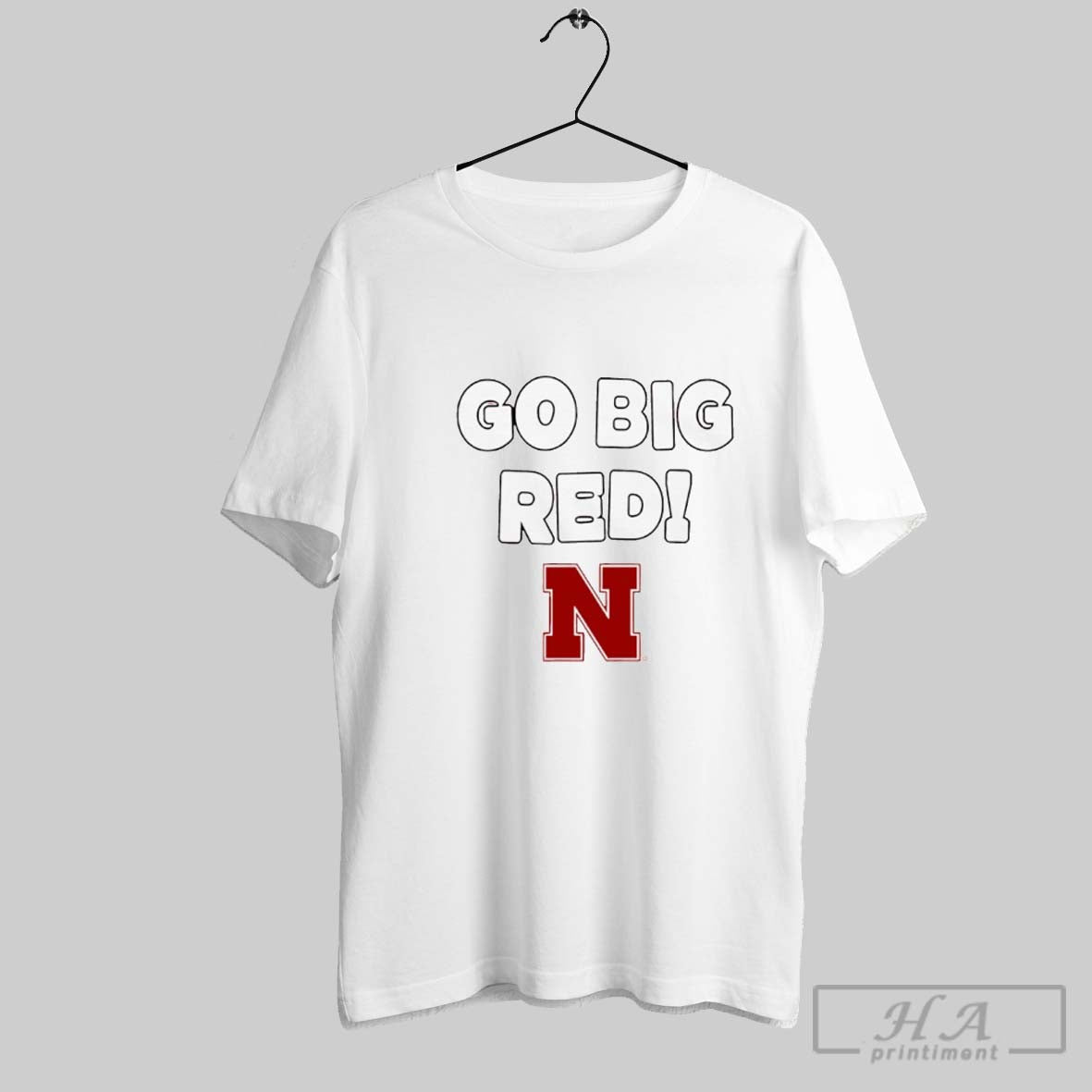 Official Nebraska Cornhuskers Basketball Go Big Red - Adult & Kids T-Shirts, Sweatshirts & Hoodies apparel design preview 1