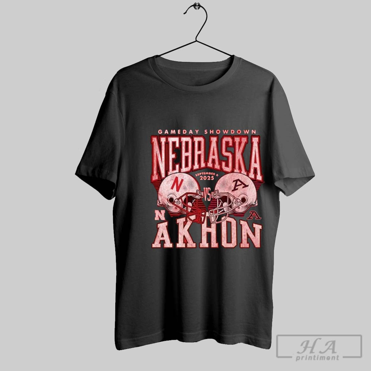 Official Nebraska Cornhuskers Vs Akron Zips 2025 - Adult & Kids T-Shirts, Sweatshirts & Hoodies apparel design preview 1