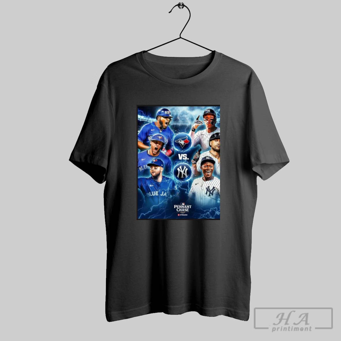 Official New York Yankees Vs Toronto Blue Jays In - Adult & Kids T-Shirts, Sweatshirts & Hoodies apparel design preview 1