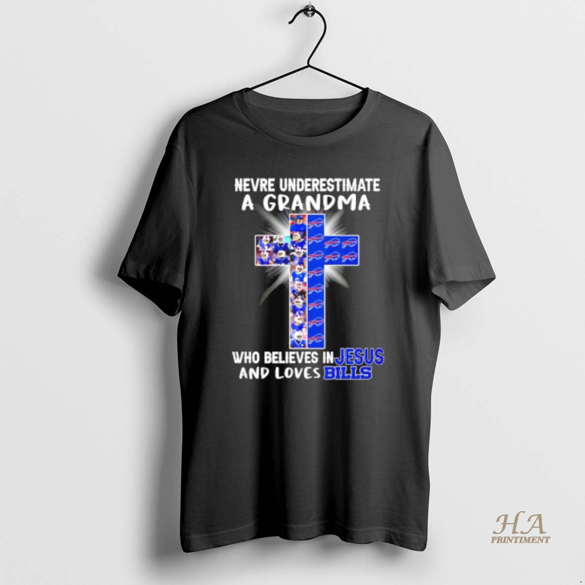 Official New Underestimate A Grandma Who Believes In - Adult & Kids T-Shirts, Sweatshirts & Hoodies apparel design preview 1