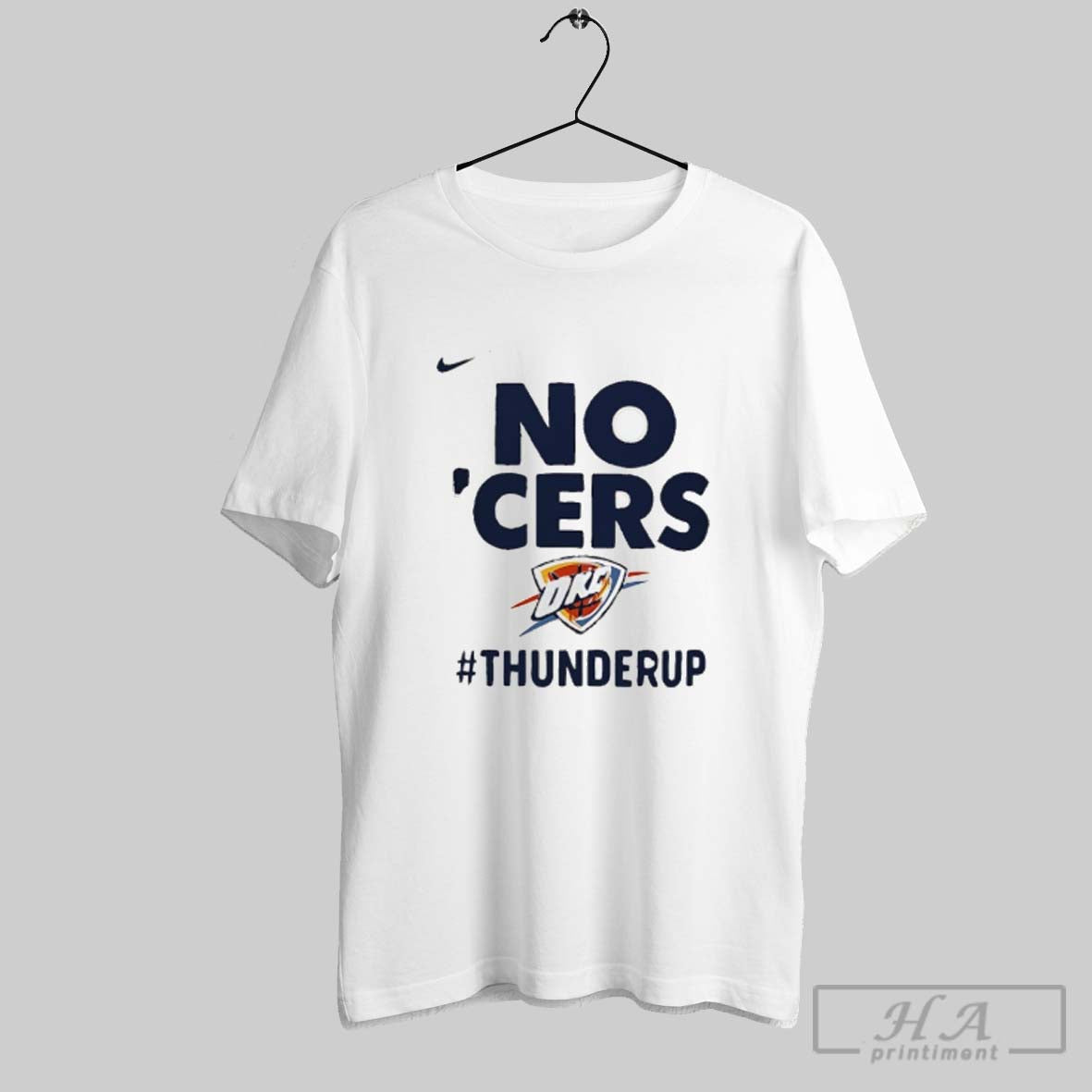 Official No Cers Game Pacers Vs Okc Thunder - Adult & Kids T-Shirts, Sweatshirts & Hoodies apparel design preview 1