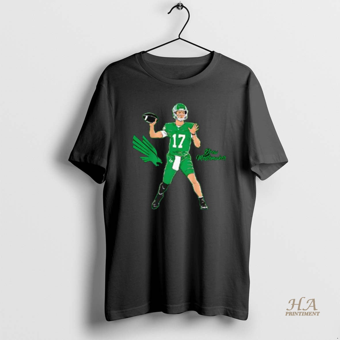 Official North Texas Football Drew Mestemaker - Adult & Kids T-Shirts, Sweatshirts & Hoodies apparel design preview 1