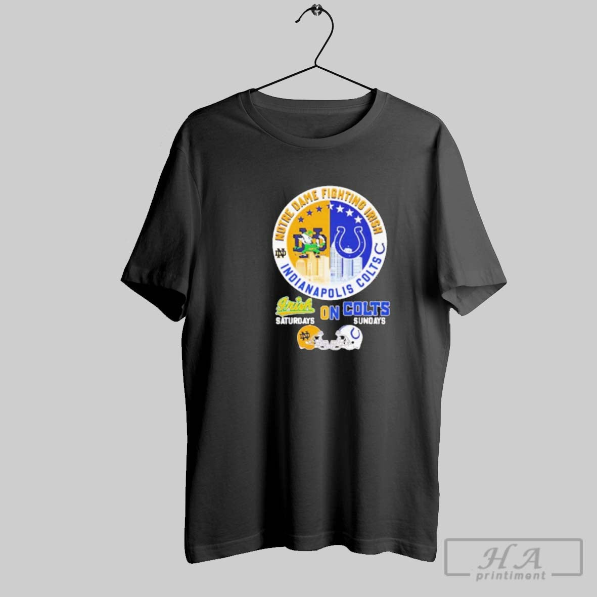Official Notre Dame Fighting Irish Saturdays And - Adult & Kids T-Shirts, Sweatshirts & Hoodies apparel design preview 1