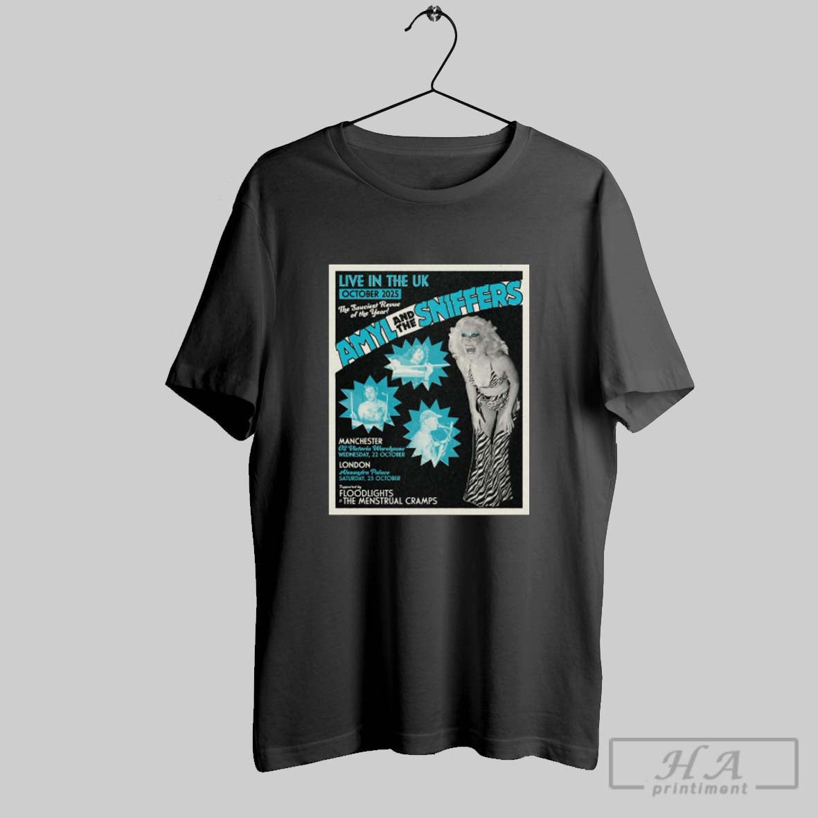 Official Amyl And The Sniffers Live In Tour Uk - Adult & Kids T-Shirts, Sweatshirts & Hoodies apparel design preview 1