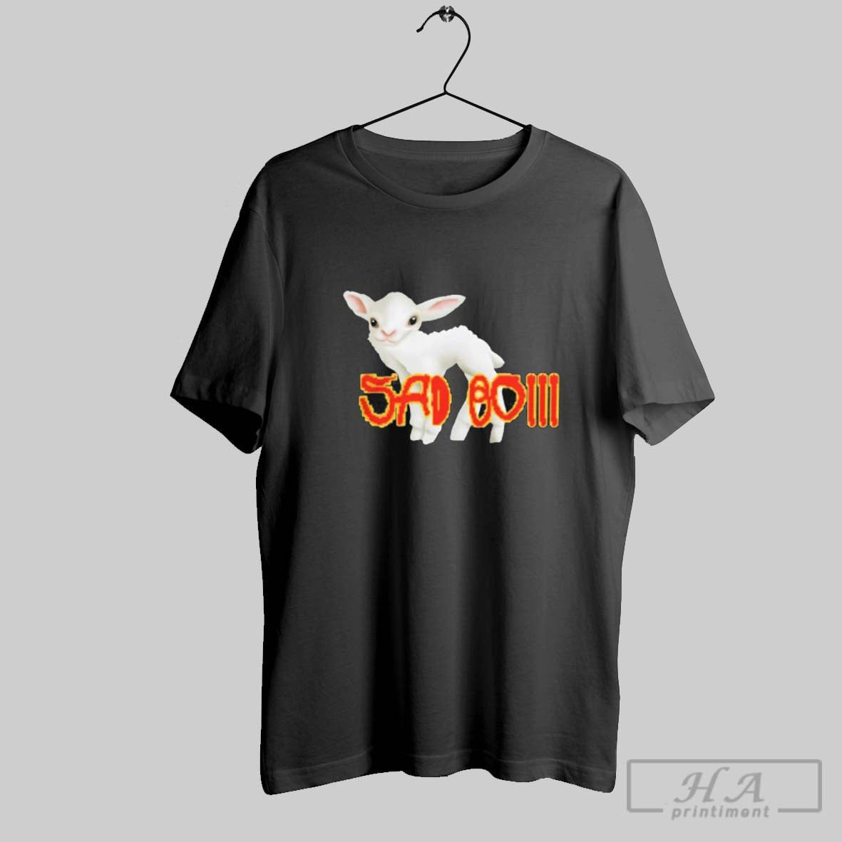 Official Benee Merch Sad Boiii Pixel Font Sheep - Adult & Kids T-Shirts, Sweatshirts & Hoodies apparel design preview 1