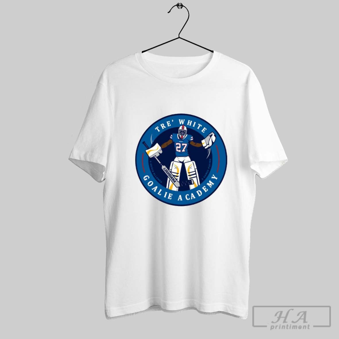 Official Bills Tre White Goalie Academy - Adult & Kids T-Shirts, Sweatshirts & Hoodies apparel design preview 1