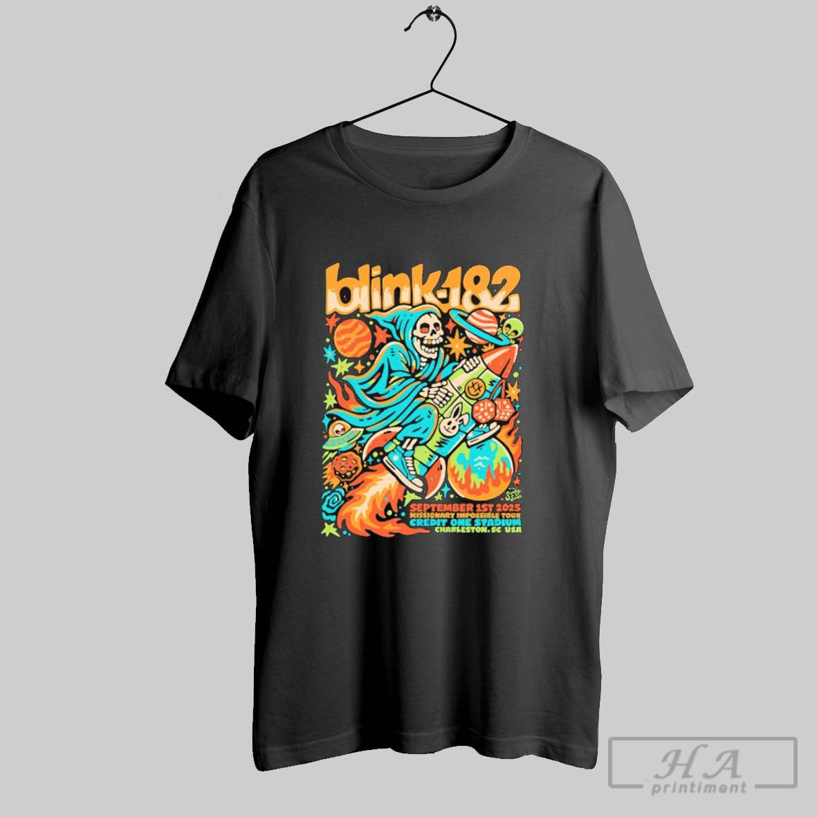 Official Blink 182 September 1st 2025 At Credit One - Adult & Kids T-Shirts, Sweatshirts & Hoodies apparel design preview 1