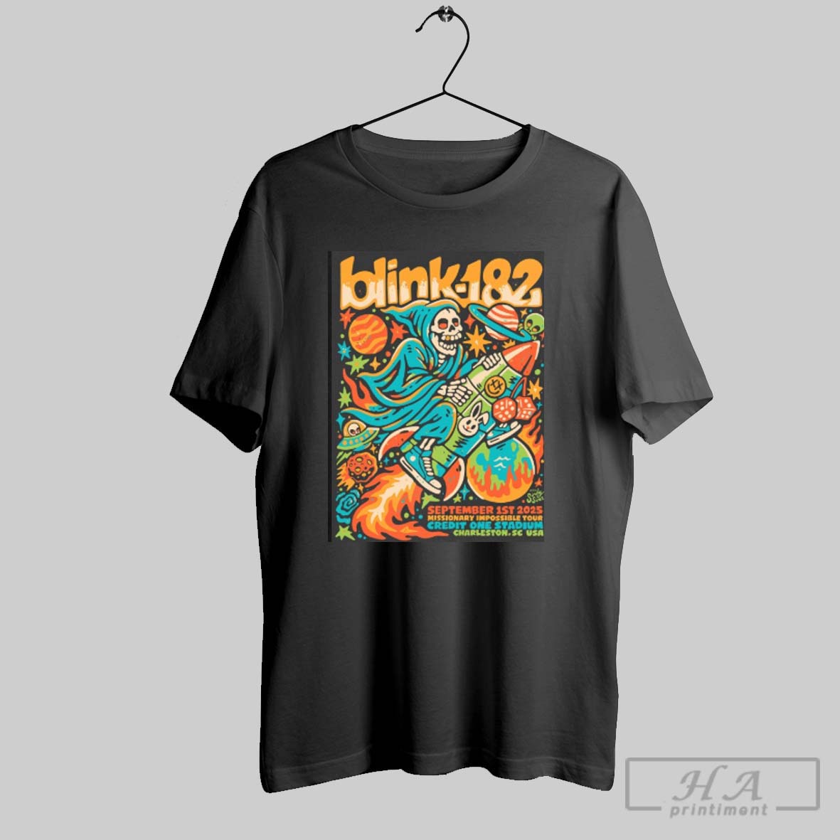 Official Blink 182 September 1st 2025 Missionary - Adult & Kids T-Shirts, Sweatshirts & Hoodies apparel design preview 1