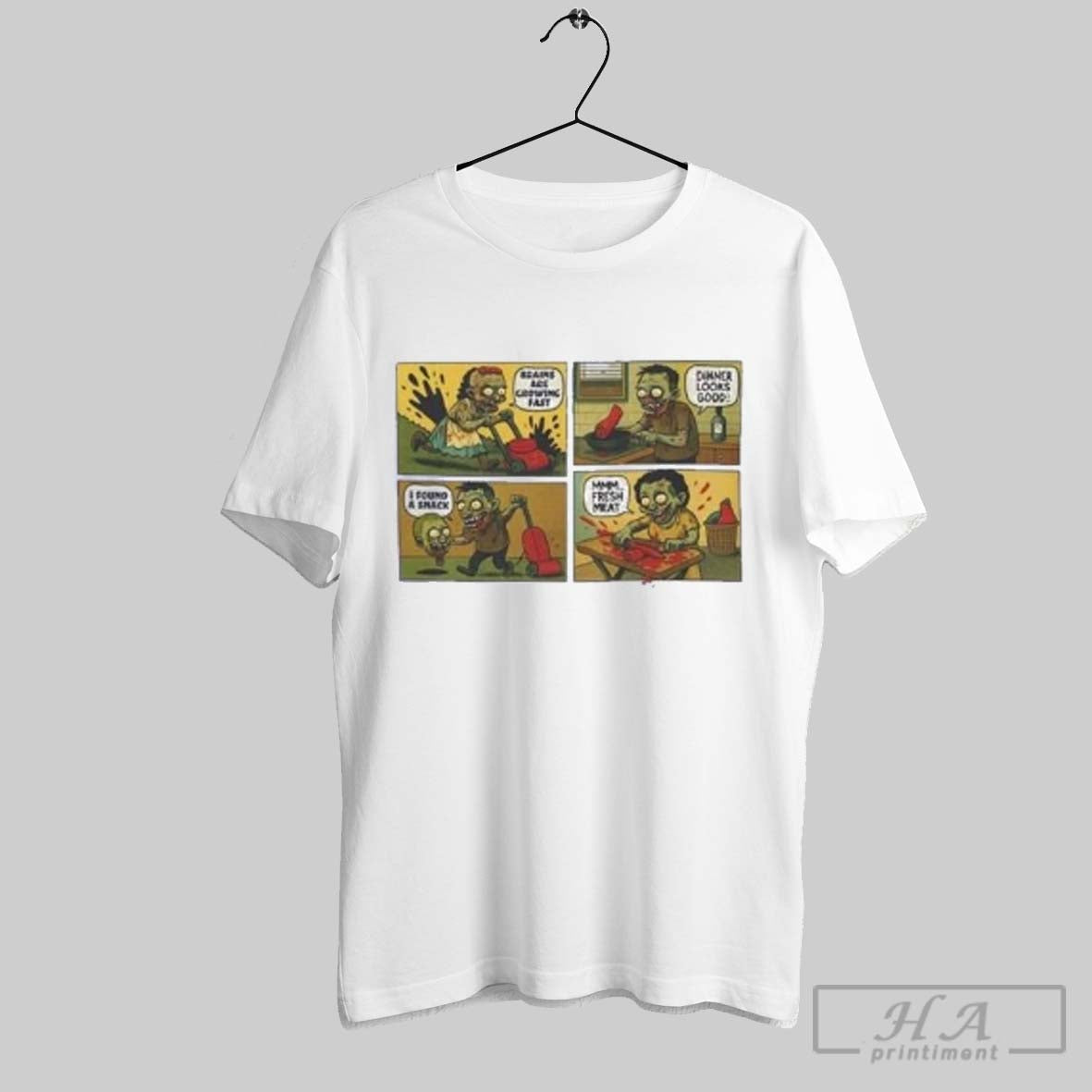 Official Brains Are Growing Fast Dinner Looks Good I - Adult & Kids T-Shirts, Sweatshirts & Hoodies apparel design preview 1