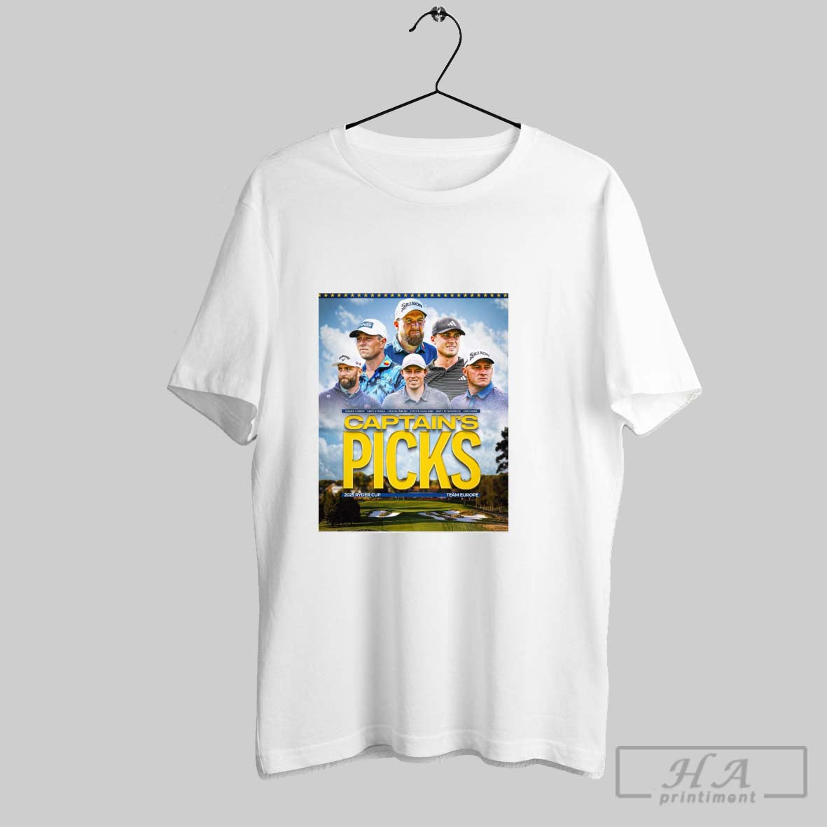 Official Captains Pick 2025 Ryder Cup Team Europe - Adult & Kids T-Shirts, Sweatshirts & Hoodies apparel design preview 1