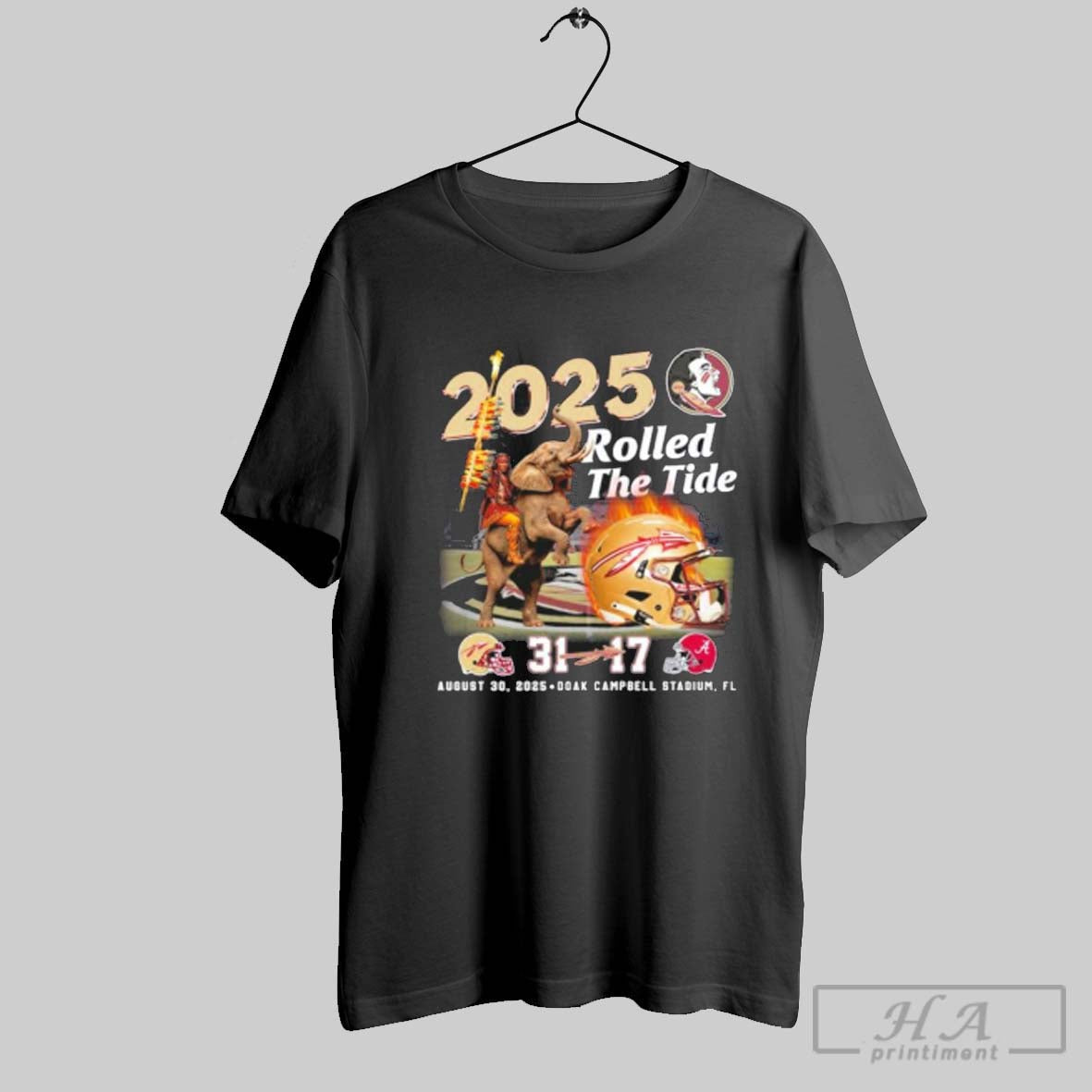 Official Florida State Seminoles Rolled The Tide Beat - Adult & Kids T-Shirts, Sweatshirts & Hoodies apparel design preview 1