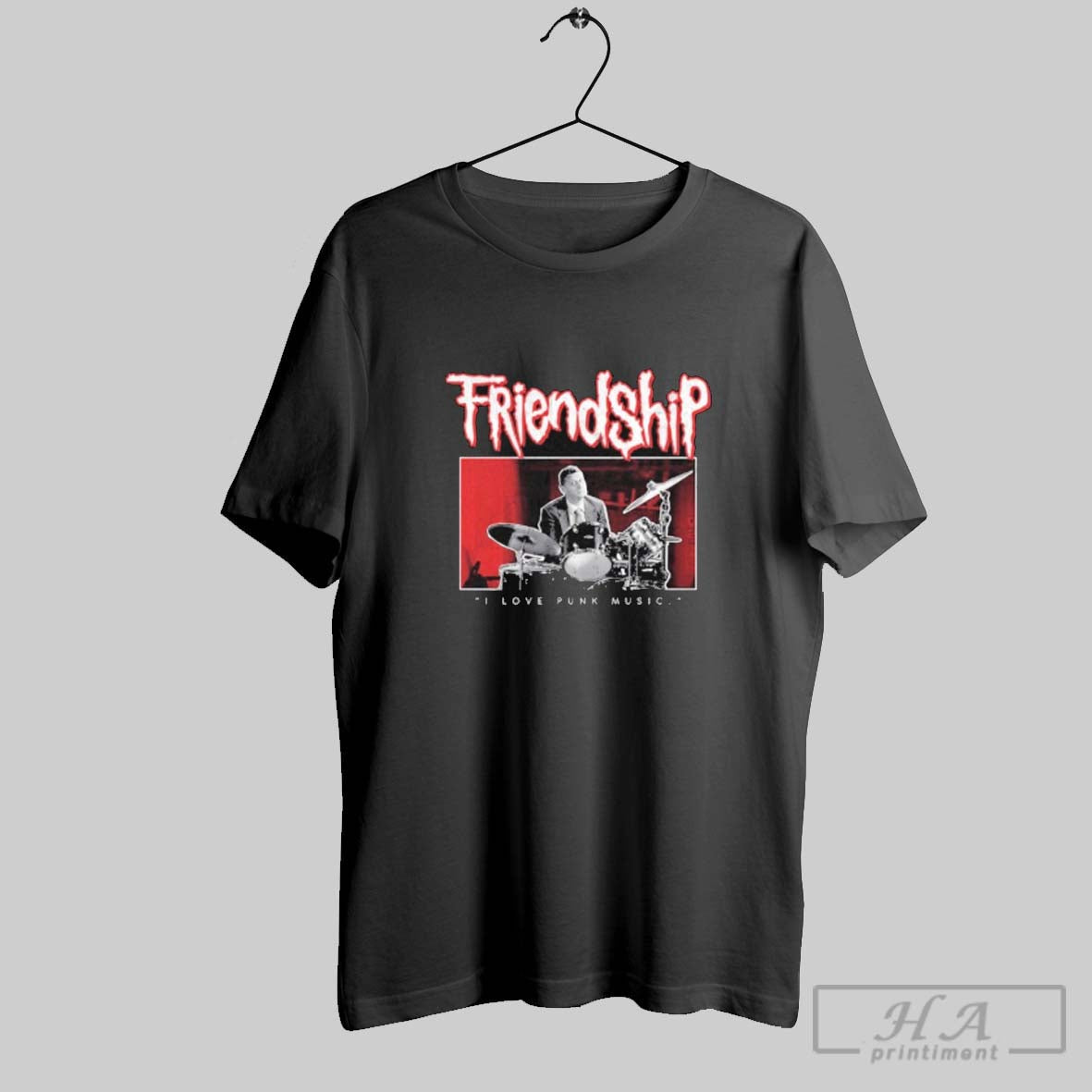 Official Friendship I Love Punk Music - Adult & Kids T-Shirts, Sweatshirts & Hoodies apparel design preview 1