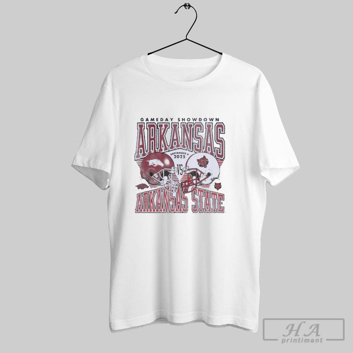 Official Gameday Arkansas Vs State September 6 2025 - Adult & Kids T-Shirts, Sweatshirts & Hoodies apparel design preview 1