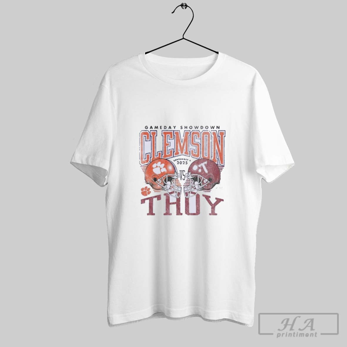 Official Gameday Clemson Vs Troy September 6 2025 - Adult & Kids T-Shirts, Sweatshirts & Hoodies apparel design preview 1