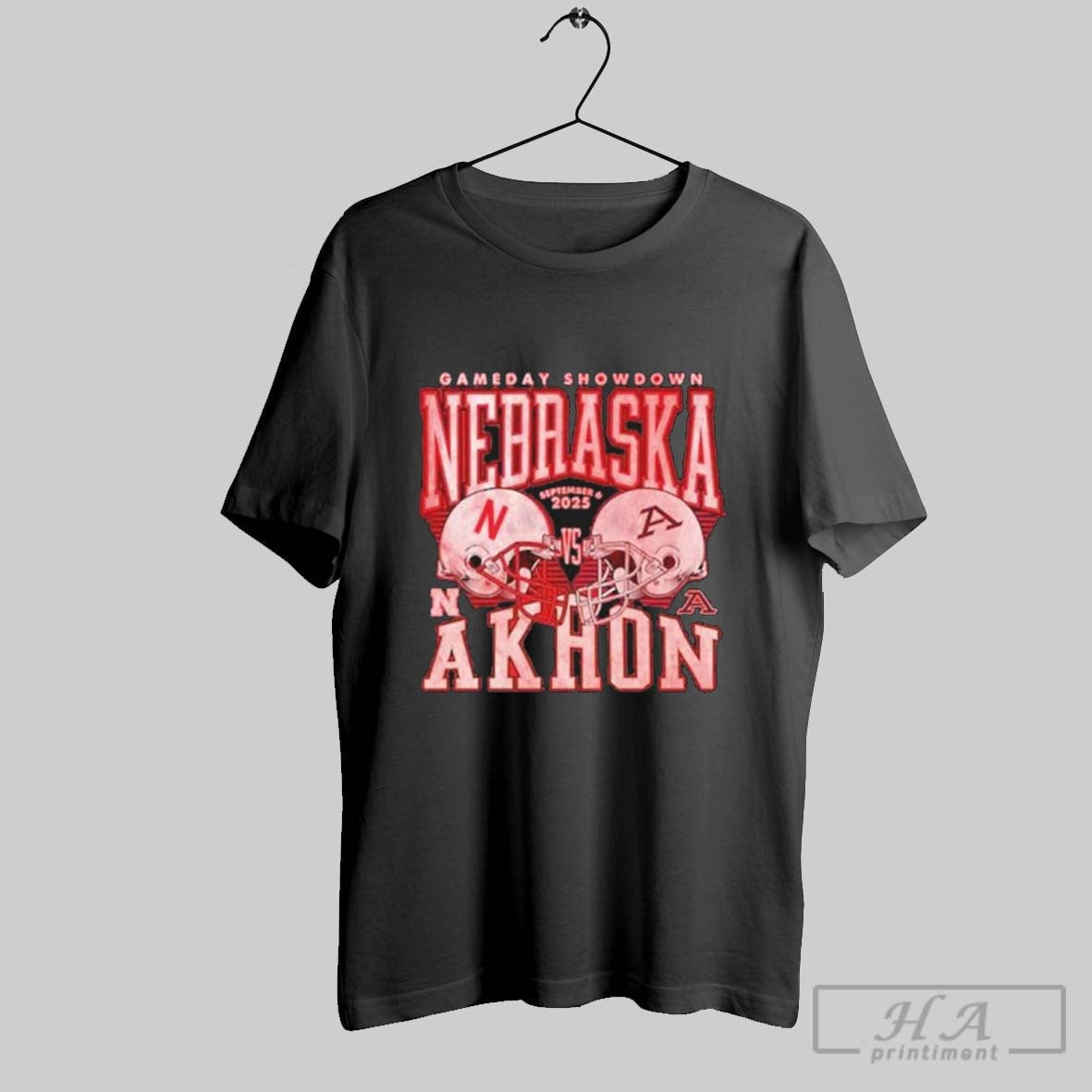 Official Gameday Nebraska Vs Akhon September 6 2025 - Adult & Kids T-Shirts, Sweatshirts & Hoodies apparel design preview 1