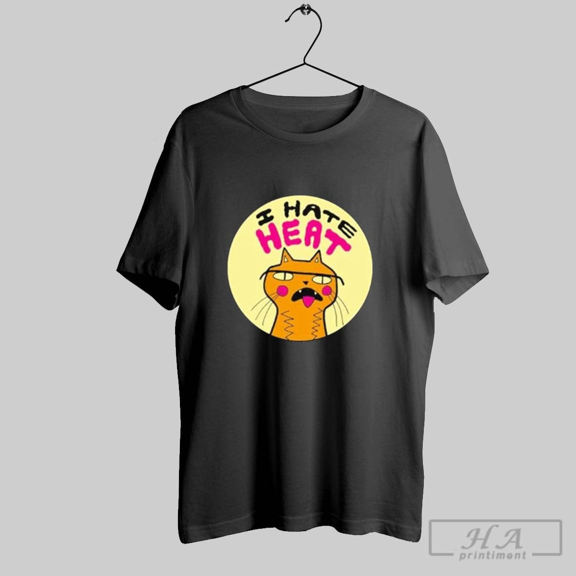 Official I Hate Heat Cat - Adult & Kids T-Shirts, Sweatshirts & Hoodies apparel design preview 1