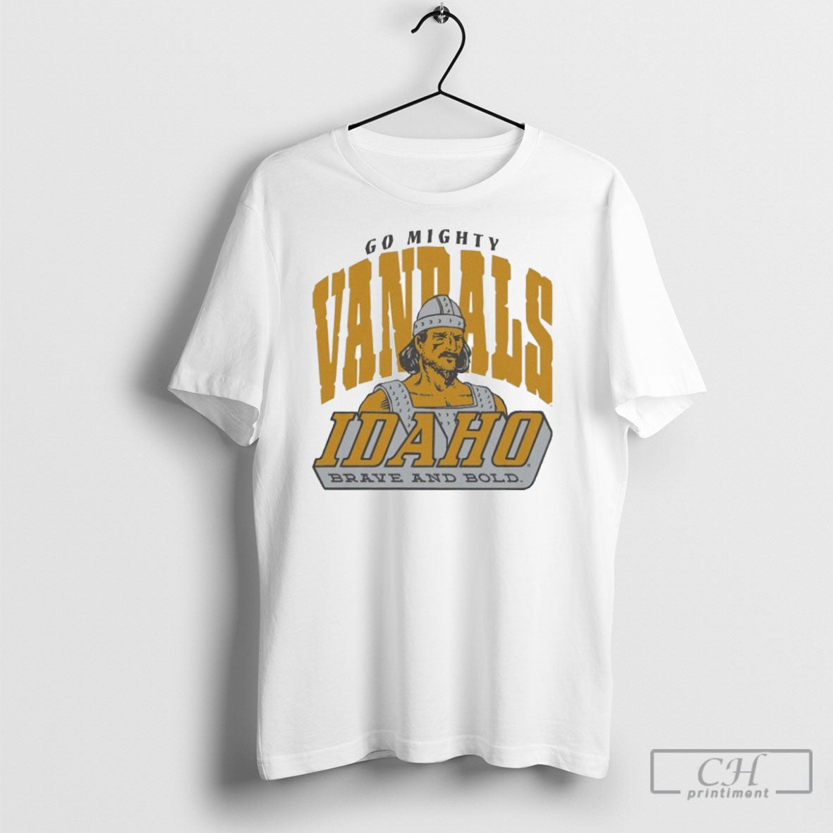 Official Idaho Mighty Vandals Brave And Bold Go Logo - Adult & Kids T-Shirts, Sweatshirts & Hoodies apparel design preview 1