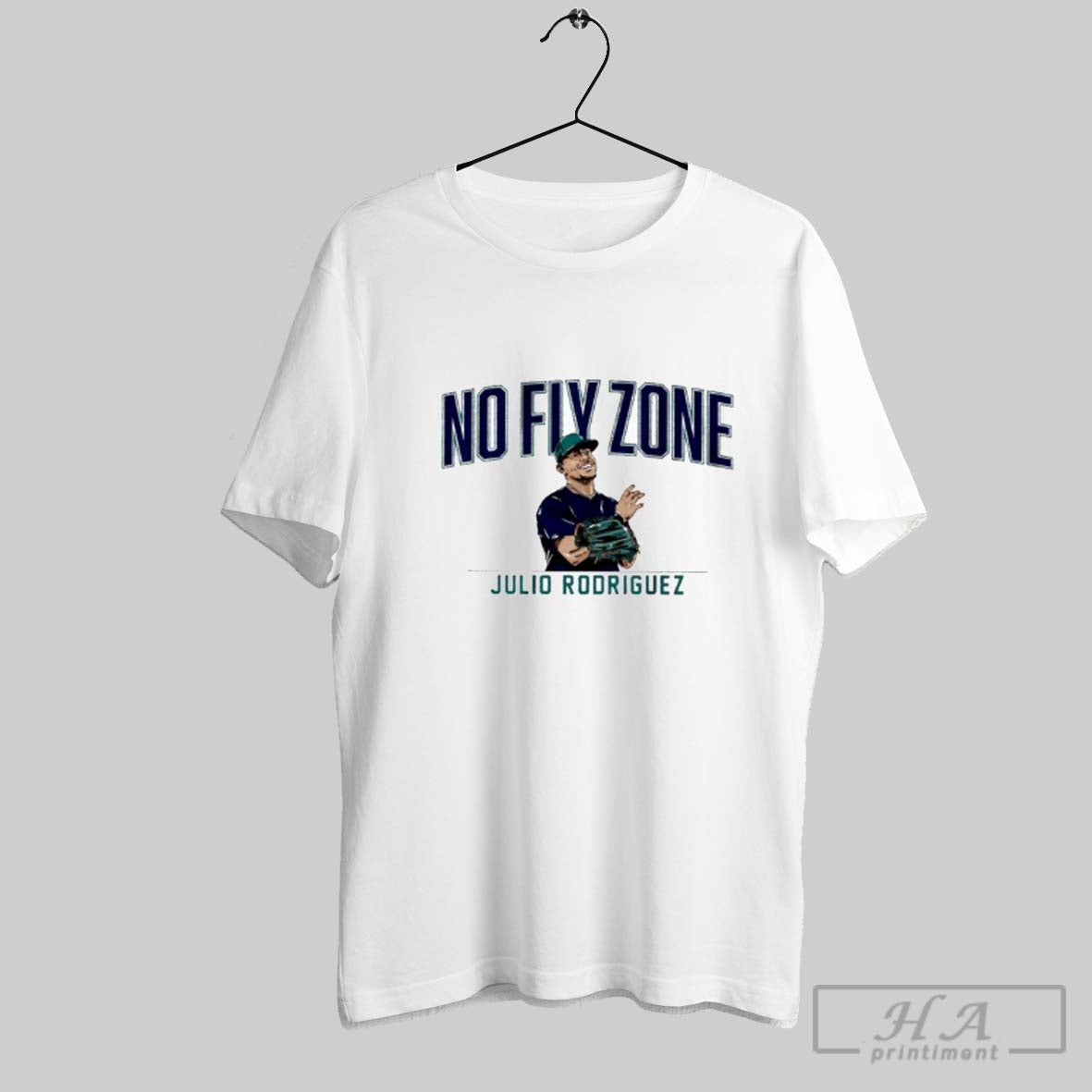 Official Julio Rodriguez Seattle Mariners No Fly Zone - Adult & Kids T-Shirts, Sweatshirts & Hoodies apparel design preview 1