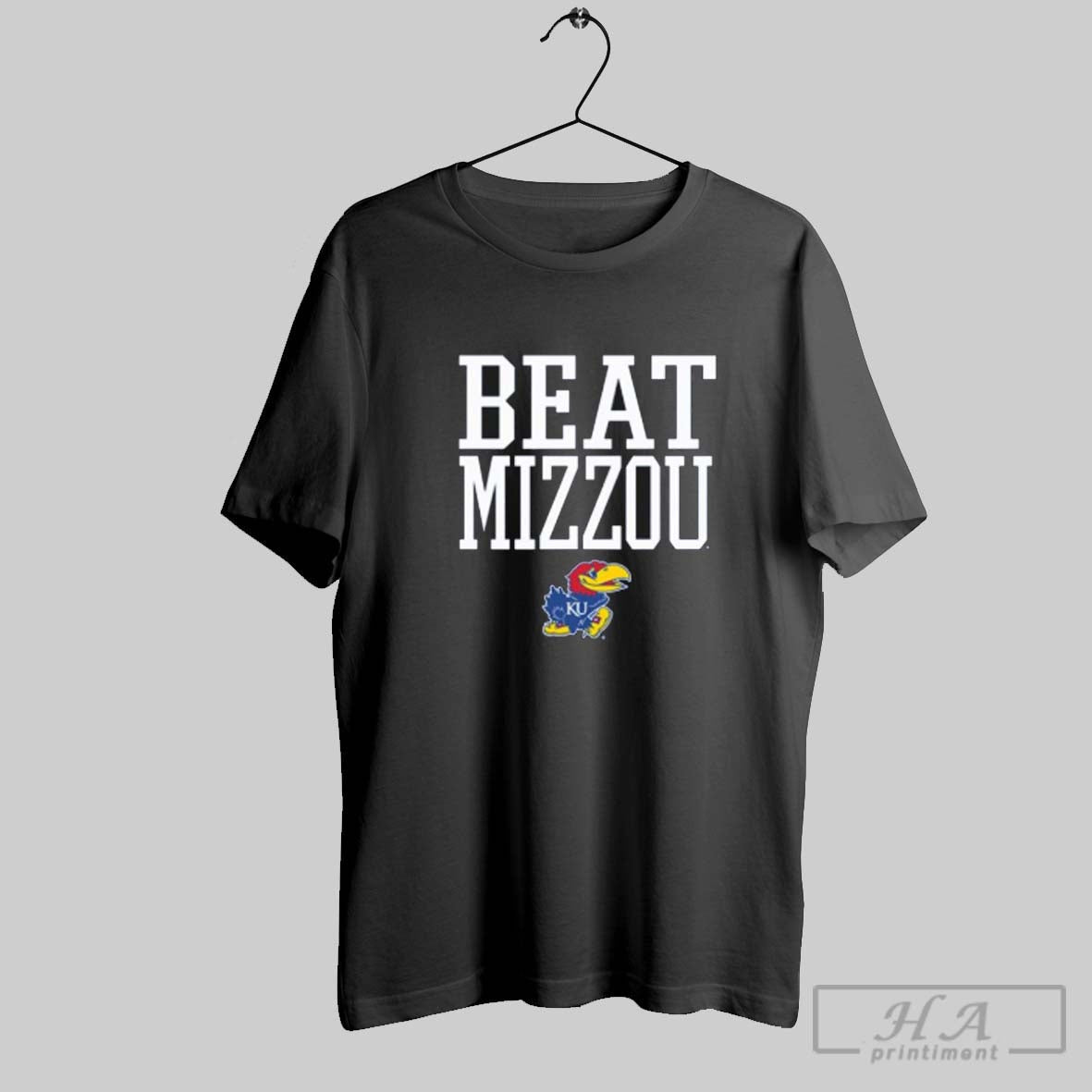 Official Kansas Jayhawks Beat Missouri Tigers Border - Adult & Kids T-Shirts, Sweatshirts & Hoodies apparel design preview 1