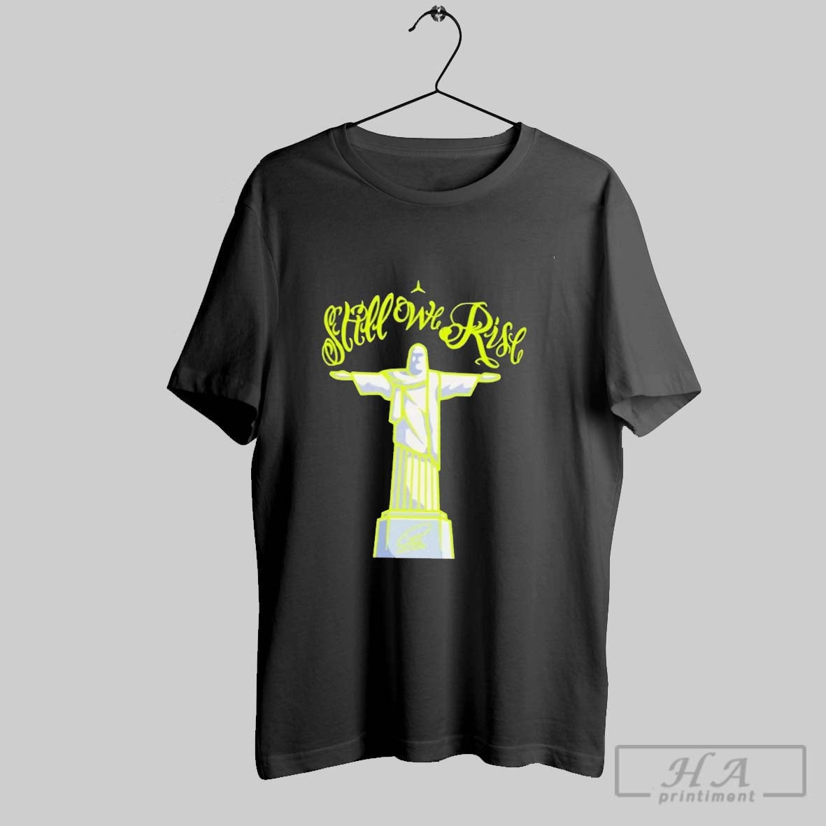 Official Lewis Hamilton 44 Still We Rise F1 Statue - Adult & Kids T-Shirts, Sweatshirts & Hoodies apparel design preview 1