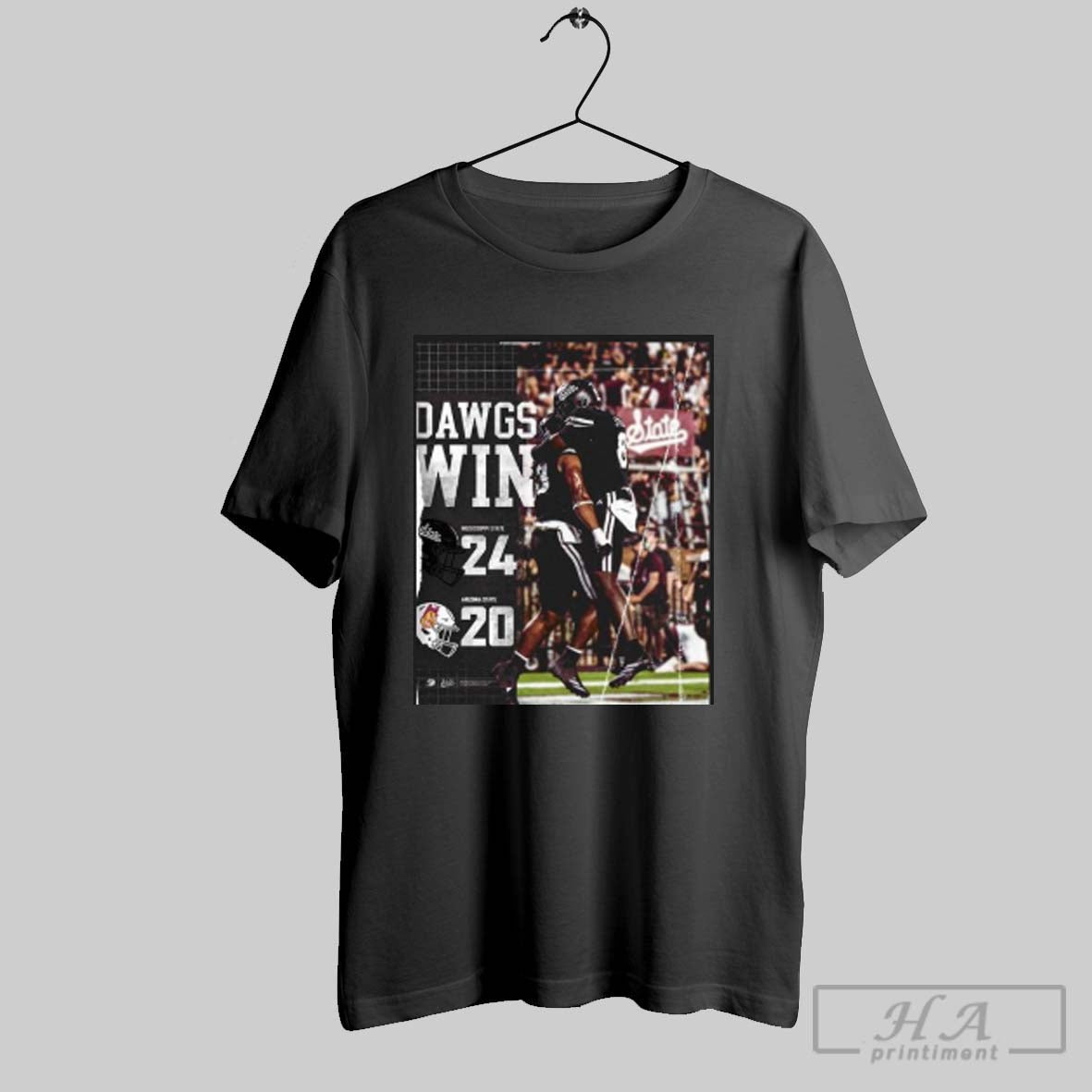 Official Msu Bulldogs Win 24 20 Arizona State Sun - Adult & Kids T-Shirts, Sweatshirts & Hoodies apparel design preview 1