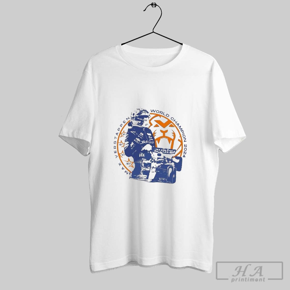 Official Max Verstappen Four Time World Champion 2021 - Adult & Kids T-Shirts, Sweatshirts & Hoodies apparel design preview 1