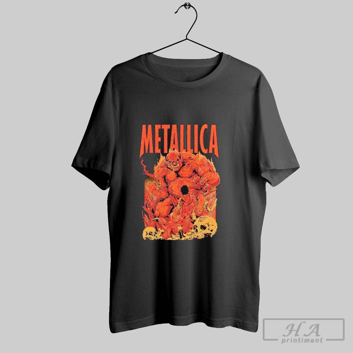 Official Metallica Hero Of The Day Poster Art - Adult & Kids T-Shirts, Sweatshirts & Hoodies apparel design preview 1