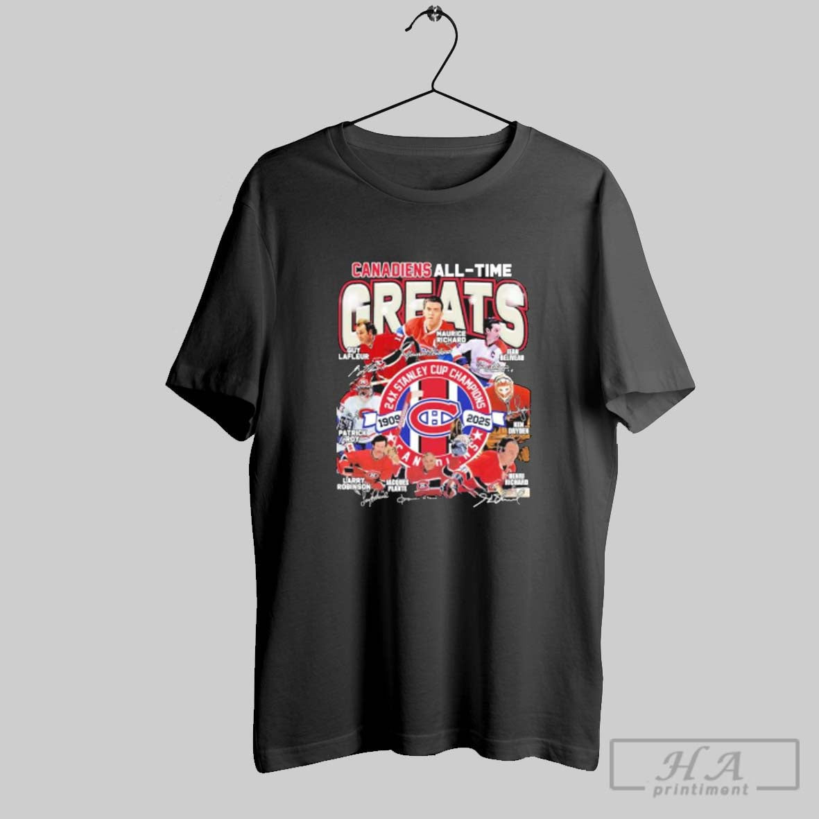 Official Montreal Canadiens All Time Greats Teams - Adult & Kids T-Shirts, Sweatshirts & Hoodies apparel design preview 1