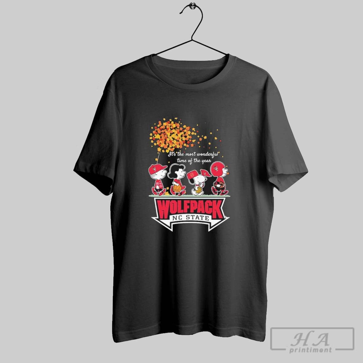 Official Nc State Wolfpack And Peanuts Character Its - Adult & Kids T-Shirts, Sweatshirts & Hoodies apparel design preview 1