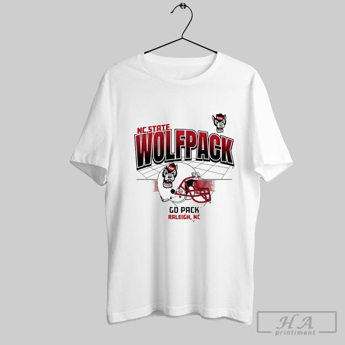 Official Nc State Wolfpack Football Go Pack Raleigh - Adult & Kids T-Shirts, Sweatshirts & Hoodies apparel design preview 1