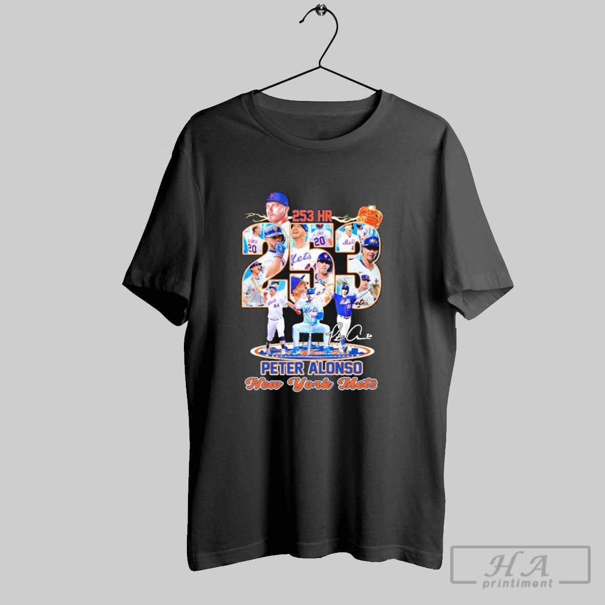 Official Peter Alonso 253 Hr New York Mets Signature - Adult & Kids T-Shirts, Sweatshirts & Hoodies apparel design preview 1