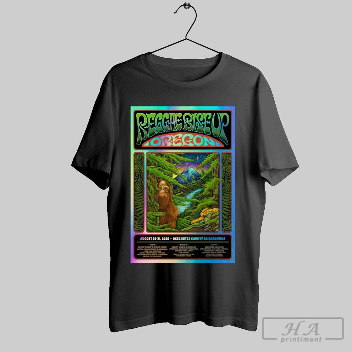 Official Reggae Rise Up Oregon Aug 29 31 2025 - Adult & Kids T-Shirts, Sweatshirts & Hoodies apparel design preview 1