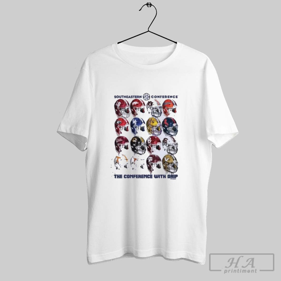 Official Sec Drippy Helmets 16 Team Character - Adult & Kids T-Shirts, Sweatshirts & Hoodies apparel design preview 1