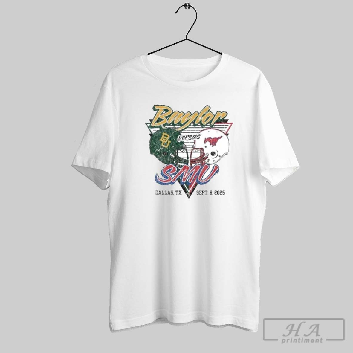 Official Smu Mustangs Vs Baylor Bears Dallas Tx Sept - Adult & Kids T-Shirts, Sweatshirts & Hoodies apparel design preview 1
