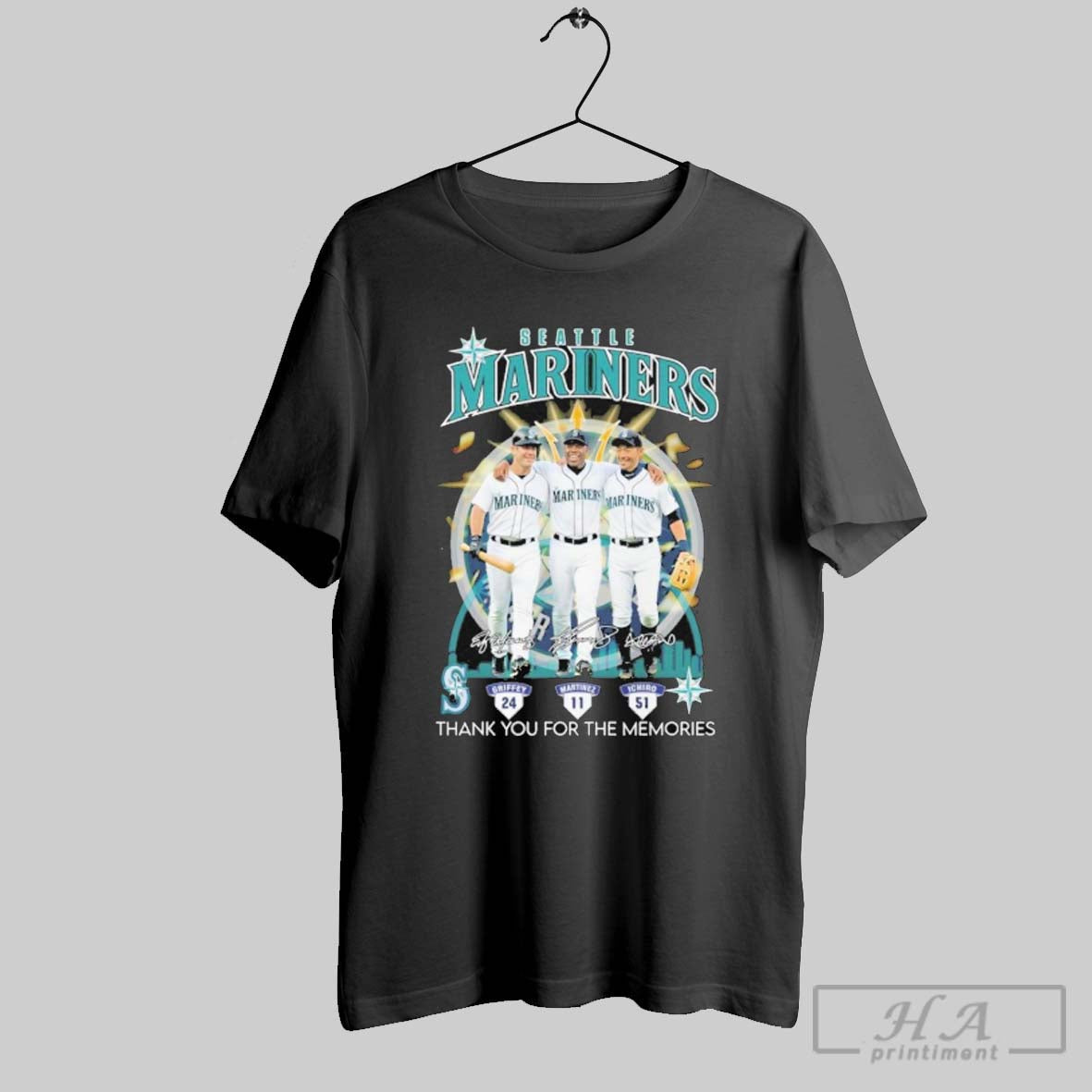 Official Seattle Mariners Ken Griffey Jr Edgar - Adult & Kids T-Shirts, Sweatshirts & Hoodies apparel design preview 1